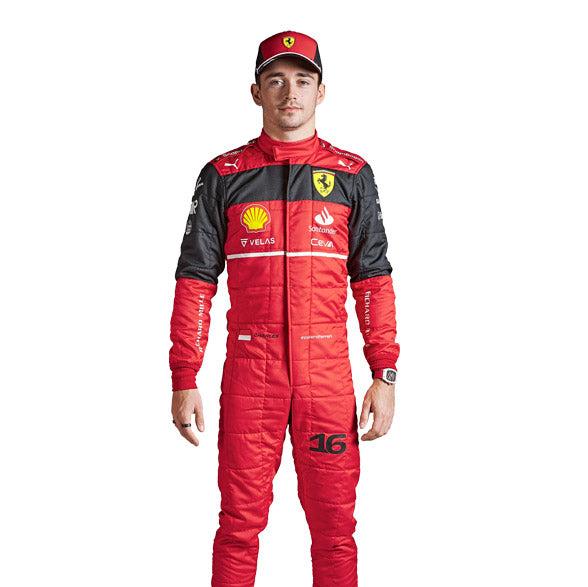 2022 Charles Leclerc Ferrari Embroidered F1 Racing Suit SpeedXcrafts