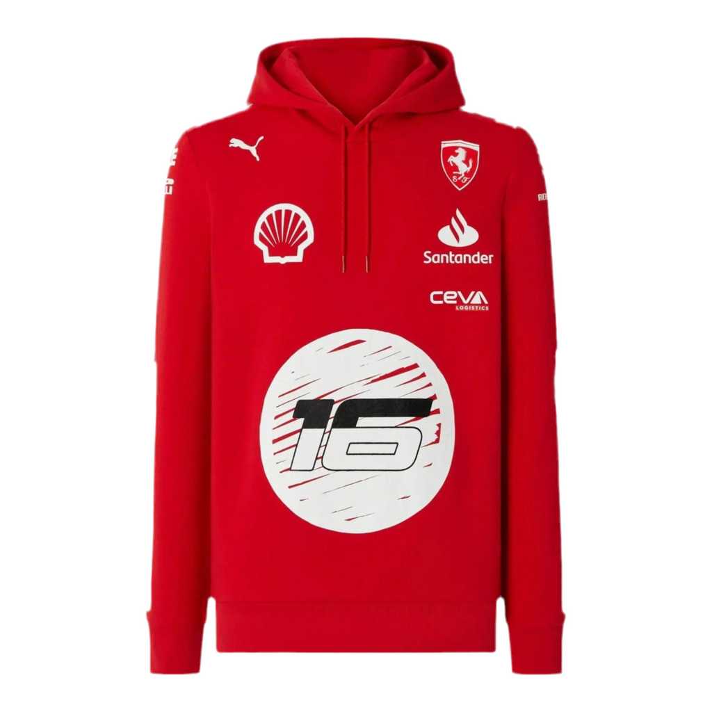 Scuderia Ferrari Charles Leclerc Puma hooded sweatshirt - Joshua Vides SpeedXcrafts