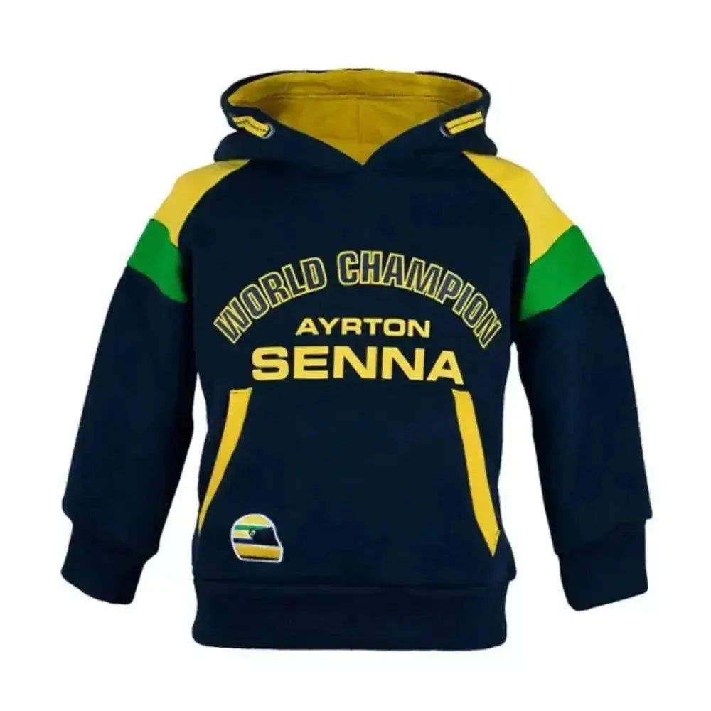 Ayrton Senna Hoodie Racing Kids - Speedxcrafts