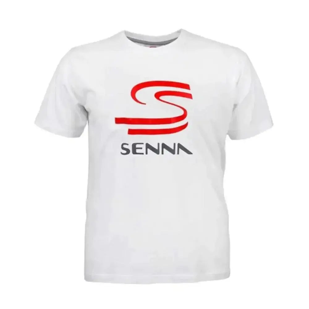 Ayrton Senna T-Shirt Senna Kids White - Speedxcrafts