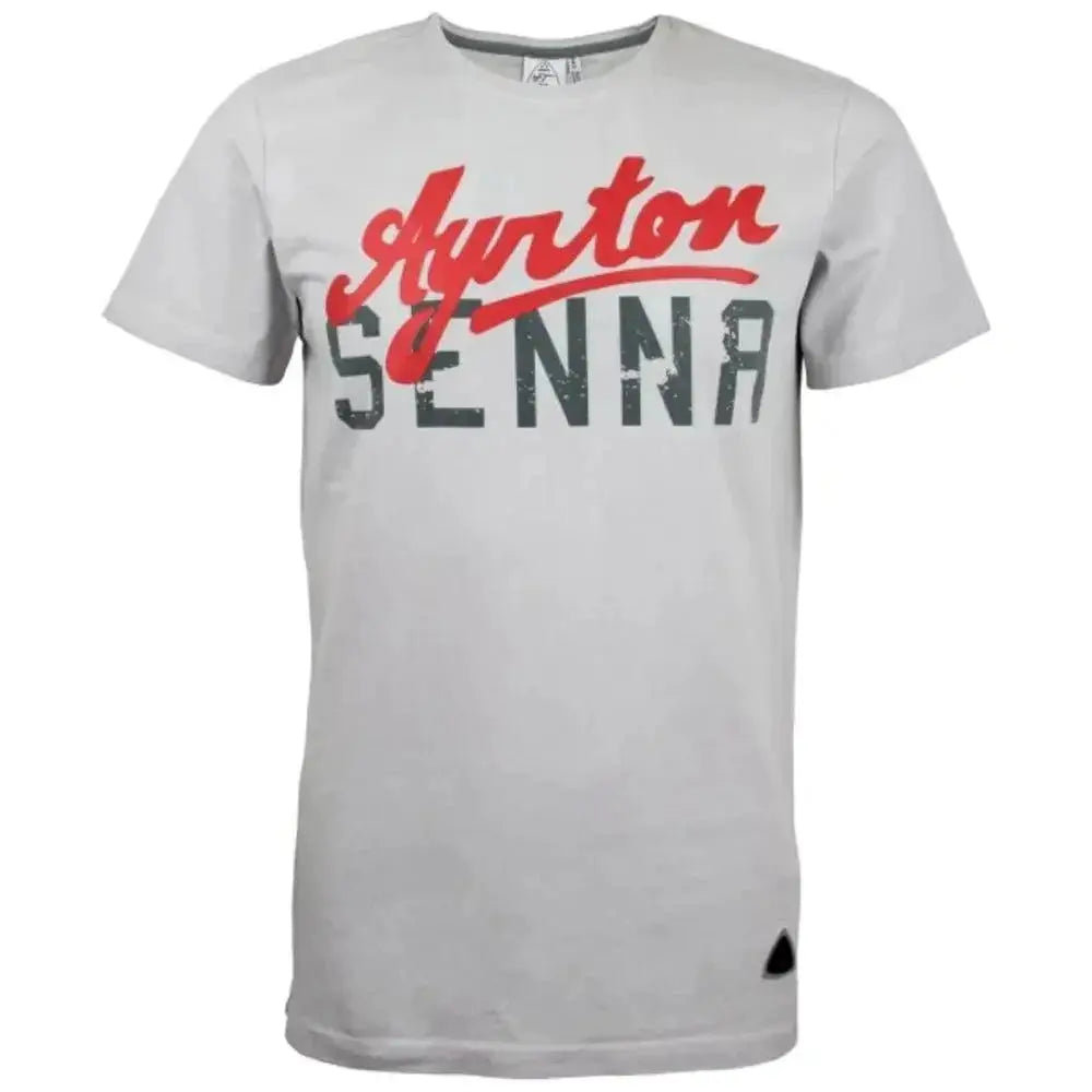 Ayrton Senna T-Shirt grey - Speedxcrafts