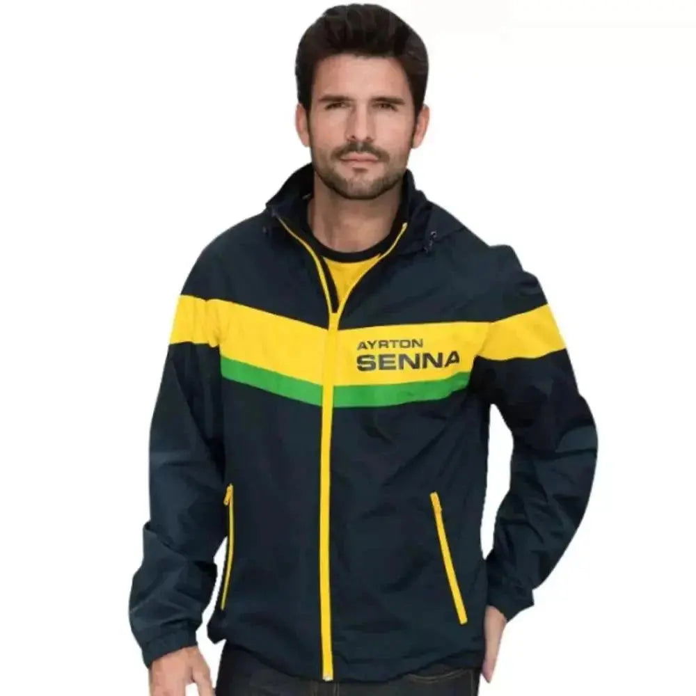 Ayrton Senna Windbreaker Jacket Racing - Speedxcrafts