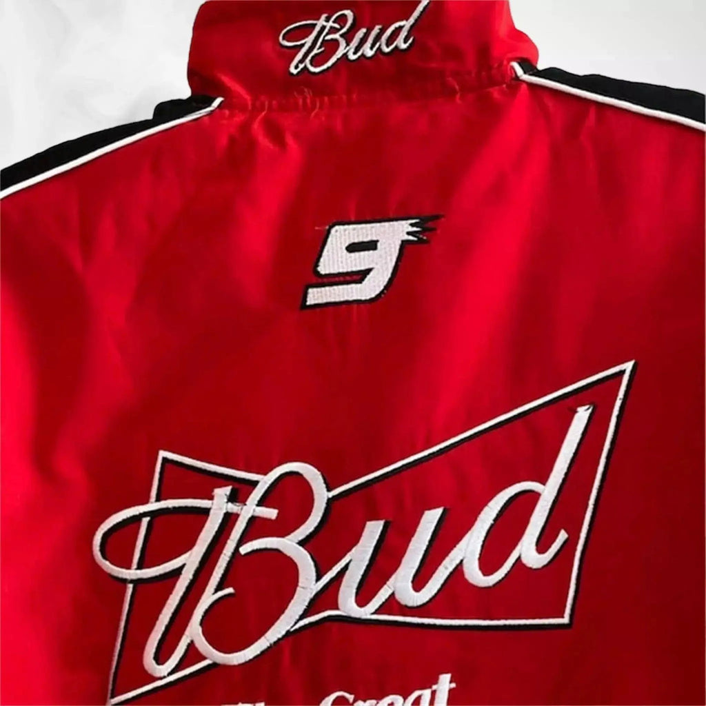 Budweiser Black F1 Retro Racing Jacket - Speedxcrafts