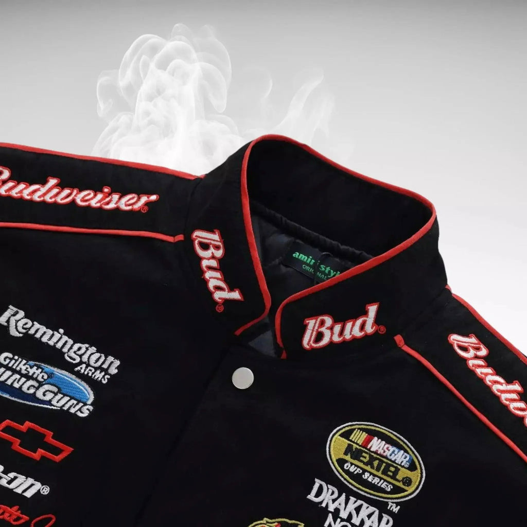 Budweiser F1 Racing Embroidered Jacket - Speedxcrafts