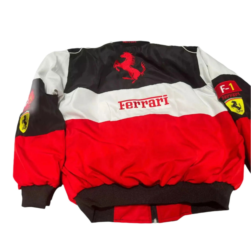 Ferrari F1 Fully Embroidered Jacket - Speedxcrafts