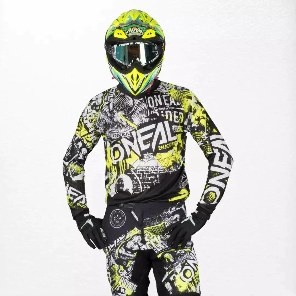 O'Neal Element Jersey Attack Black-HiVis - Speedxcrafts