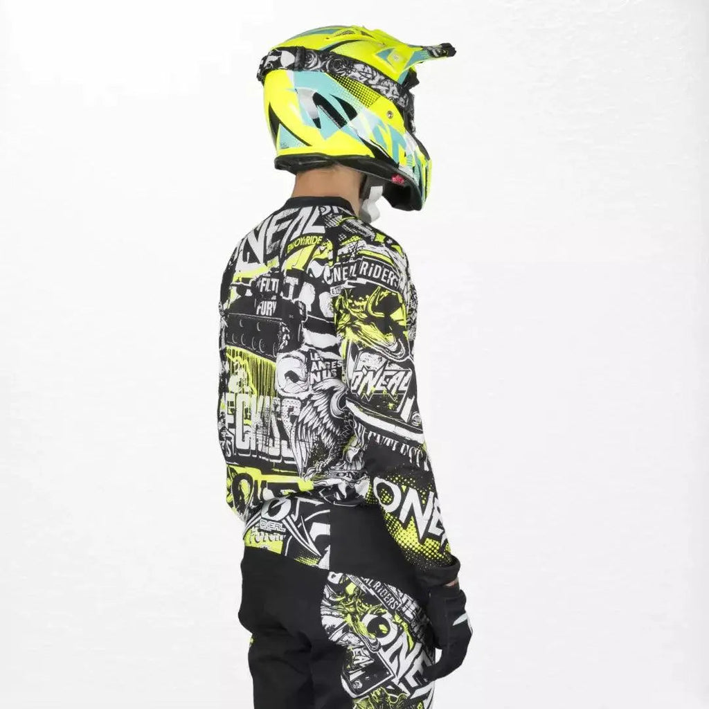 O'Neal Element Jersey Attack Black-HiVis - Speedxcrafts