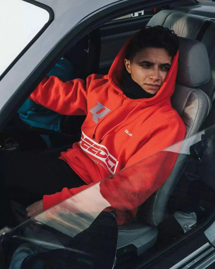 RED SPEEDCO HOODIE - Speedxcrafts