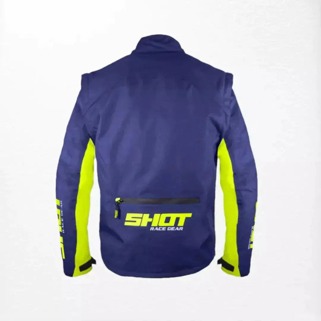 Shot Contact Enduro Jacket Blue-Neon Yellow - Speedxcrafts