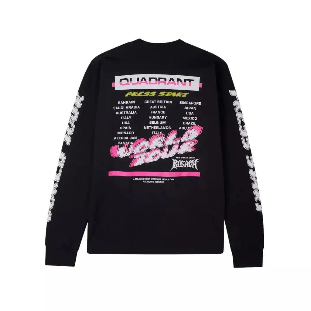 WORLD TOUR BLACK LS TEE - Speedxcrafts